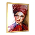 thumbnail image 2 of Designart 'Portrait of Young African American Woman I' Modern Framed Art Print, 2 of 4