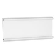 Uxcell 7 x 2.34inch Aluminum Name Plate Holder,4Pcs Wall Mount Sign Holder Silver Tone