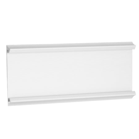 Uxcell 7 x 2.34inch Aluminum Name Plate Holder,4Pcs Wall Mount Sign Holder Silver Tone