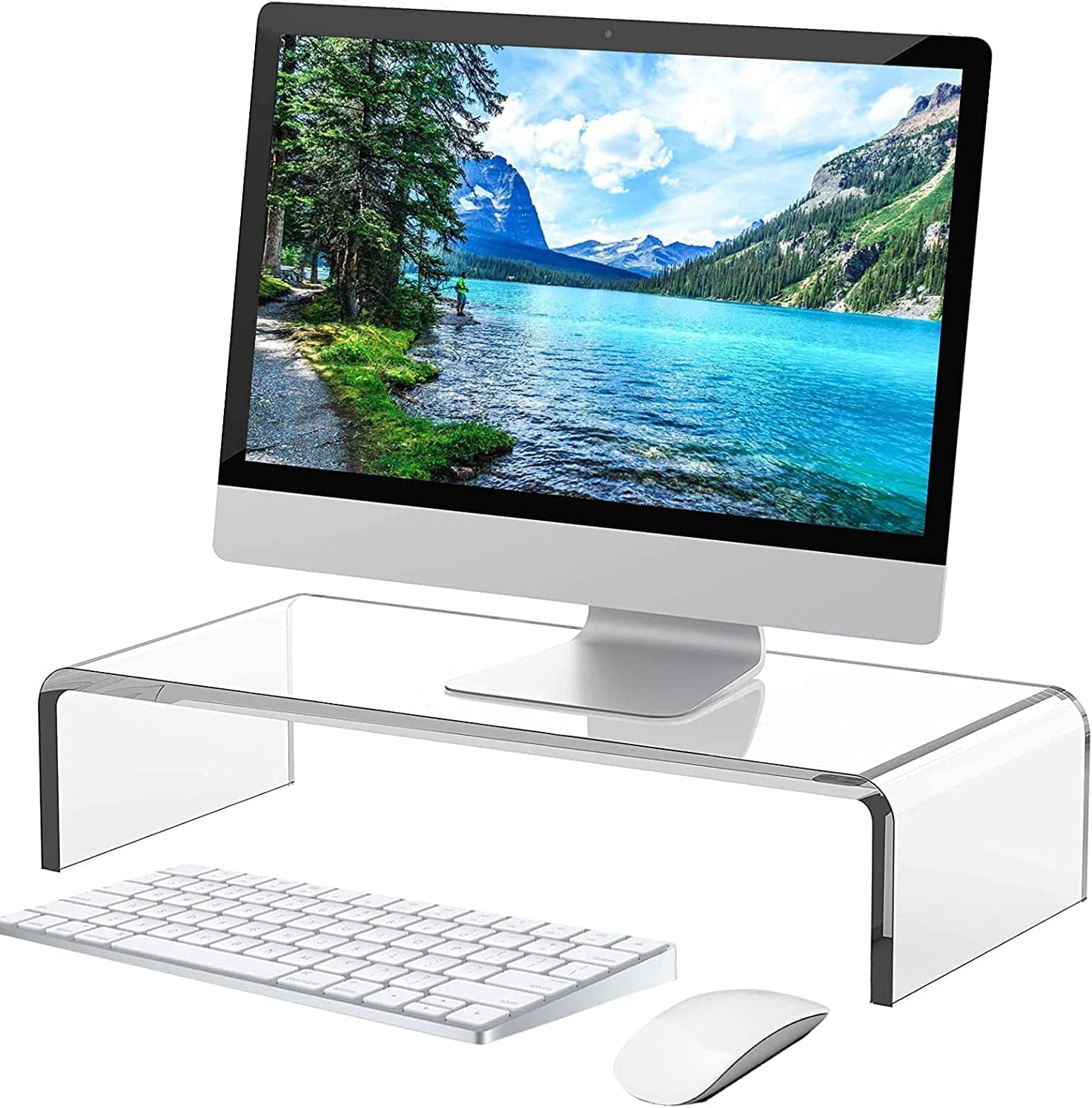Beimu Acrylic Monitor Stand Acrylic Laptop Stand For Desk Acrylic Desk - View #9