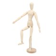 thumbnail image 4 of Drawing Figure Model, Wooden Mannequin 16in Mini  For Bookshelves   For Bedside Tables For Desks, 4 of 8