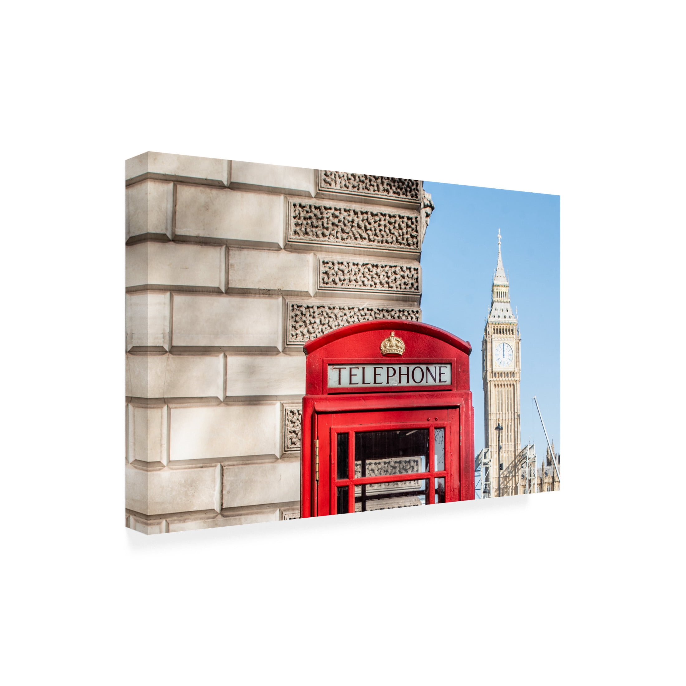 Canvas Wall Art - Allison Burton 'London2023' Wall Art for Living Room, Bedroom, or Office Décor by Trademark Fine Art - 47 x 30 Inches