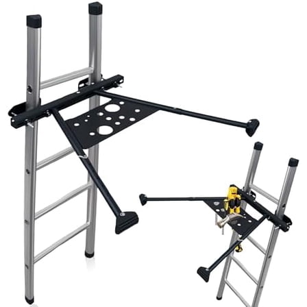 Ladder Stabilizer, Ladder Stabilizer for Roof, Ladder Standoff for Ladder Accessories High Grade Materials, Adjustable Leg 22-29.5" Ladder Stabilizer withstands 350 LBS Weight$$Tools