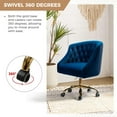 thumbnail image 6 of Lydia Manager's Chair with Swivel, Navy, 6 of 8