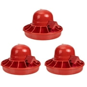 3 Pcs Chick Water Fountain Plastic Chicken Waterer Poultry Fountains Containers Quail Livestock Cups Automatic Feeder