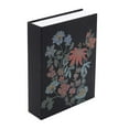 thumbnail image 2 of Beautiful Floral Faux Book Decorative Storage Box by Drew Barrymore, 7" x 9", Black, 2 of 10