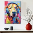 thumbnail image 3 of Chesapeake Bay Retriever Wall Art - Funny Dog Canvas Canvas for Kids' Room 11x17inch - Colorful Puppy with Earphone Pictures Framed Ready to Hang, 3 of 4