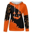 thumbnail image 1 of Chandail à Capuche Imprimé Décontracté Grande Taille pour Femmes Halloween Manches Longues Confortable, 1 of 4