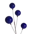 thumbnail image 2 of Vickerman 10' Purple Pearl Branch Ball Wire Garland., 2 of 4