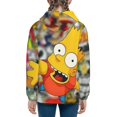 thumbnail image 4 of Simpsons Youth Hoodies 3D Print Pullover Hooded Sweatshirt Unisex Casual Sweater Tops Blouse Long Sleeve Kids Hoodie Small, 4 of 8