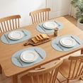 thumbnail image 3 of Unique Bargains 4pcs Faux Leather Placemats Light Blue 17.5"x12.8", 3 of 6