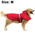 thumbnail image 2 of Impermeable reflectante ajustable para mascotas, poncho con capucha para perros pequeños y extra grandes y cachorros., 2 of 6