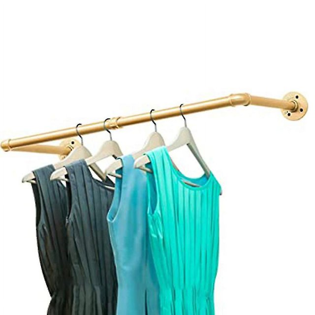 Industrial Pipe Clothing Rack, Heavy Duty Detachable Wall Mounted Clothes Rack