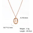 thumbnail image 1 of Cazador Shining Ziron Cross Pendant Necklace for Women Oval Neck Chain Stainless Steel Jewelry Mother's Day Gift Wholesale 2023 Gao Jinjia LED, 1 of 2