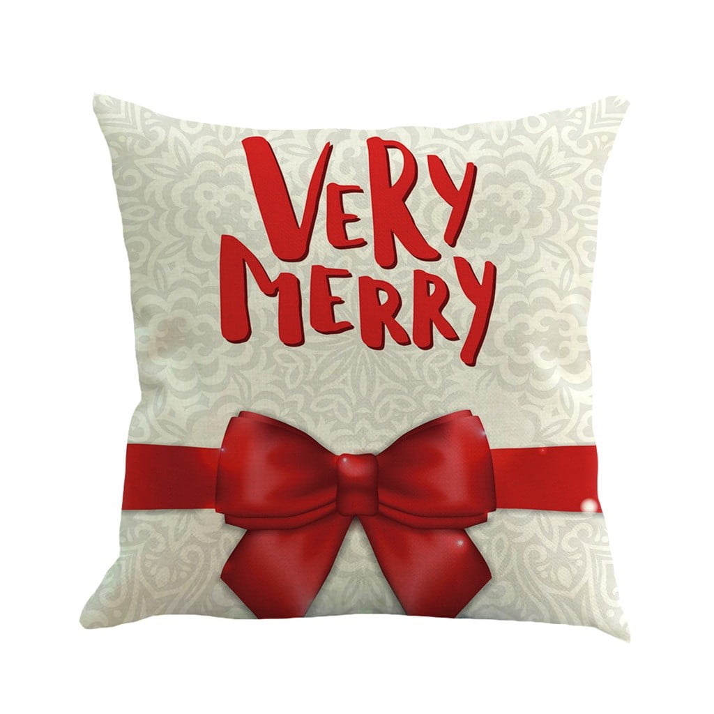 Zeceouar Christmas Decorative Throw Pillow Covers Christmas Holiday