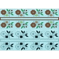 thumbnail image 1 of Ahgly Company Machine Washable Indoor Rectangle Transitional Green Area Rugs, 7' x 9', 1 of 7