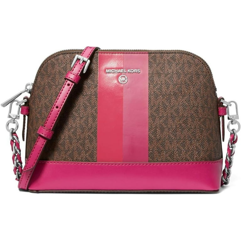 Michael Kors Signature Print Handbag - Jet Set Charm Large Dome