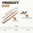 thumbnail image 2 of Uxcell Camera Strap, 2Pcs 0.8" Width Nylon Adjustable Neck Shoulder Strap, Coffee, 2 of 6