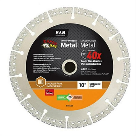 UPC: 0059511006551 | EAB Tool USA 257331 10 in. Metal Diamond Blade