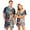 Purple, variant on Festively Fun Couples Matching Halloween Pajamas Short Sleeve Button Front Shirt and Shorts Sleepwear Sets for Men and Women