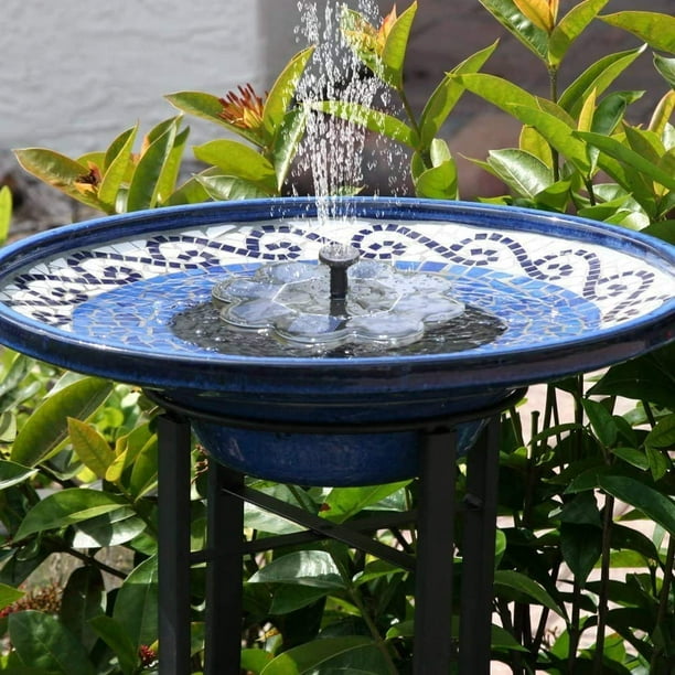NOUVEAU] Fontaine solaire, fontaine de jardin extérieure 1,6 W, fontaine à  eau TekHome, décoration de jardin, mini pompe à eau, pompe de bassin/fontaine  de piscine, pompe de bassin extérieure, kit de fontaine