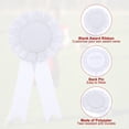 thumbnail image 3 of Uxcell Blank Award Ribbon, Honorable Participation Badge Ribbons for Sports Event Prizes White, 3 of 6