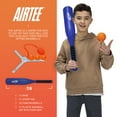 thumbnail image 3 of NERF Airtee Kids Baseball Tee Set - Youth Baseball Stomp Launcher Batting Practice Toy - Includes 21" Plastic Jumbo Bat + (3) NERF Foam Baseballs, 3 of 6