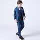 thumbnail image 4 of Conjunto de 3 piezas de chaleco y pantalón blanco para niños, traje para bautismo, boda, graduación, vestido elegante para bebés y adolescentes, disfraz de fiesta, 4 of 5
