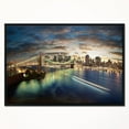 thumbnail image 1 of Design Art New York under Cloudy Skies Framed Canvas Art Print, 1 of 5