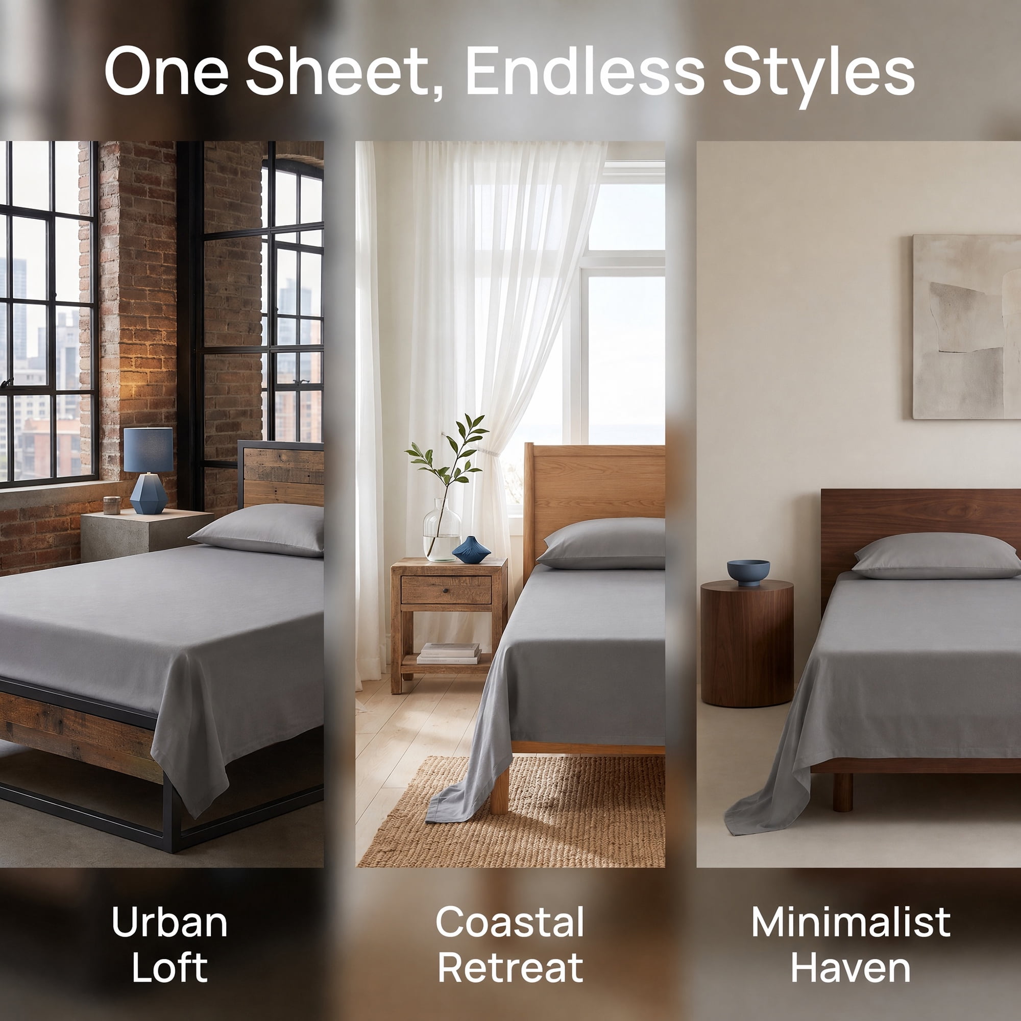 Unique Bargains Cotton Flat Sheet Soft and Cozy Bedding Essential Gray 91"x96"