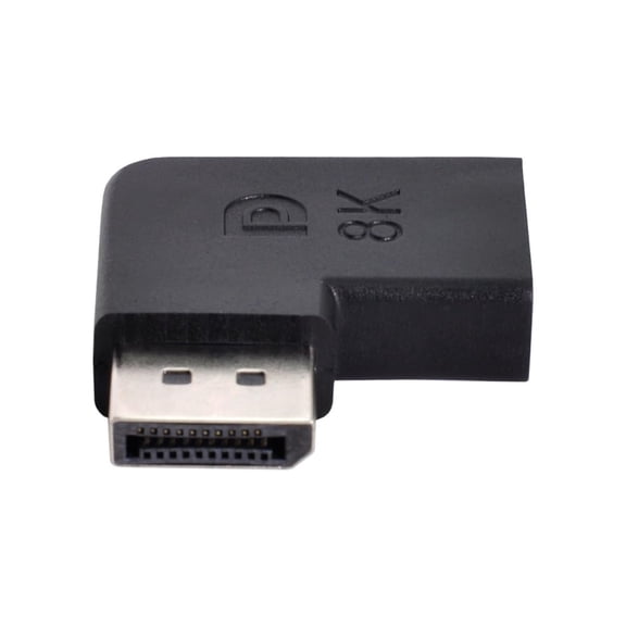 JSER Angled DisplayPort 1.4 Male to DP Female 8K 60hz Adapter Ultra-HD UHD 4K 144hz 7680*4320 for Video PC Laptop Monitor