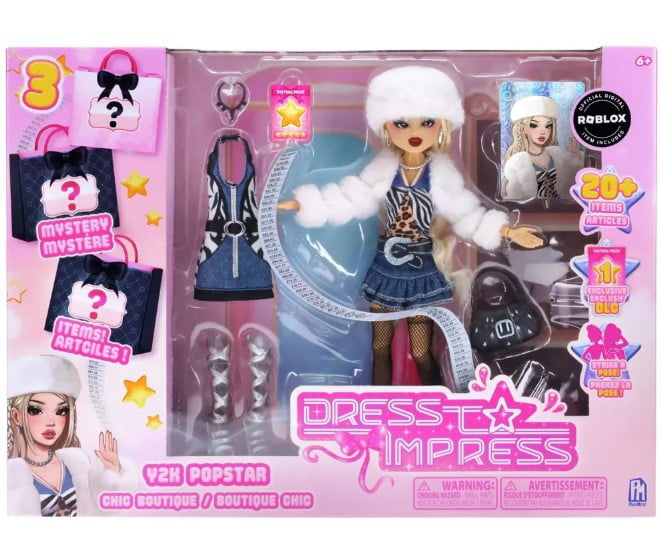Dress To Impress  Lana Deluxe Fashion Doll Set  Series 1 Wave 1   11.5-Inch Tall Doll  Doll Playset, Accessories, Collector Card  Includes  DLC Codes  Officially Licensed Set by PhatMojo - Walmart.com