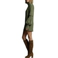 thumbnail image 5 of Female Long Sleeve Dress Mock Neck Slim Fit Bodycon Mini Dresses Green S, 5 of 9