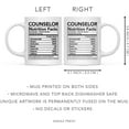 thumbnail image 5 of CTDream Funny 11oz. Ceramic Coffee Tea Mug Thank You Gift, Counselor Nutritional Facts, 1-Pack, 5 of 7