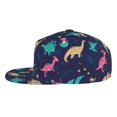 thumbnail image 3 of Fotbe Cartoon Dinosaur Flat Bill Visor Cap Classic Snapback Hat Polyester Foam Trucker Hat Trucker Cap Adjustable Baseball Cap, 3 of 9