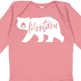 thumbnail image 4 of Inktastic Montana White Bear Silhouette Boys or Girls Long Sleeve Baby Bodysuit, 4 of 5