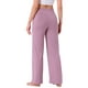 thumbnail image 3 of Pantalones de pijama de mujer INSPIRE CHIC, de pierna ancha, con cordón, pantalones de sudadera elásticos, pantalones de lounge Palazzo, pantalones de yoga para dormir, talla XL, color púrpura, 3 of 6