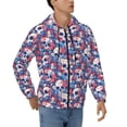 thumbnail image 4 of Zip Up Hoodies for Men - daisy Skull red flower Long Sleeve Comfrt Men'S Fashion Hoodies & Sweatshirts, Jackets for Men Hoodies Pullover Clothing Clothes with Pouch, 4 of 5