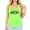 Neon Green Tank Top, variant on Howdy Bull Skull Tank Top for Women and Teens Country Western Summer Shirt White Tank Top Medium