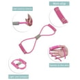 thumbnail image 5 of Unique Bargains 8-Shaped Resistance Band, Figure 8 Exercise Bands, 8 Word Elastic, Expander Elastic Muscle Training for Women Men for Yoga Gym Pink, 5 of 7