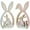 wooden ornaments for crafts, variant on Easter Bunny Tabletop Decorations, Creative Wooden Easter Egg Bunny Ornaments With Cutout Design And Festive Motifs, For Easter Celebrations Home Interiors And Office Desktop