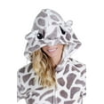 thumbnail image 4 of Women's Plush Animal Onesie Pajama, Giraffe, ML, 4 of 5