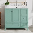 thumbnail image 3 of 36 Inch Modern Bathroom Vanity with Sink and USB Charging - Sleek Design, Various Color Options, Stable Construction, Ample Storage, Assembly Required, 3 of 27