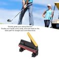 thumbnail image 3 of Club Grip Trainer Simulator, Black Club Swing Trainer Plastic Aluminum Alloy Lightweight Improve Stability  for Practice, 3 of 7