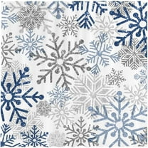72" x 72" Blue Grey Snowflakes Shower Curtain for Bathroom Set Boho Modern Christmas Winter Holiday Let it Snow Xmas Farmhouse Home Bath Bathtub Decor Durable Fabric Washable