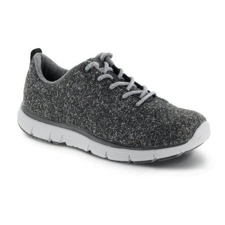 

Apex A8100w Natural Wool Knit Women s Casual Shoe In Dark Grey