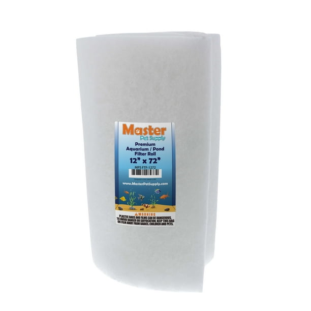 Master Pet Supply Premium Aquarium Filter Pad Roll, Cut to Fit 12" by