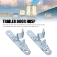 thumbnail image 4 of 1PCS Cargo Trailer Door Latch, Stainless Steel Trailer Door Hasp Keeper with Anti Theft Screws and Anti Loose Nuts, for Cargo Trailers Truck Containers Barn Doors, 4 of 7