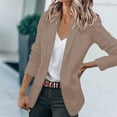 thumbnail image 2 of NOLDARES Blazer Jackets for Women Work Casual Office Long Sleeve Fashion Business Outfits Blazer for Women 2024(Khaki,5XL), 2 of 3