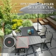 thumbnail image 4 of Outsunny Base Ronde pour Parasol de Patio avec Roues, Support de Parasol en Résine de 46 Lb, 4 of 10